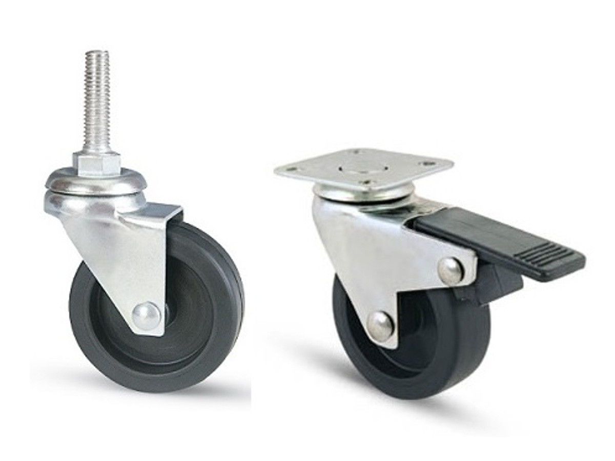 RUOTA CON RIVESTIMENTO IN GOMMA 100X30 IN GOMMA PIENA MARCA AVO MADE IN Italy 4189347